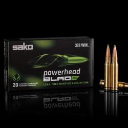 Cartouches SAKO Calibre 30-06 POWERHEAD BLADE 175grs -11.3g - cuivre sans plomb - 659A - Boite de 20