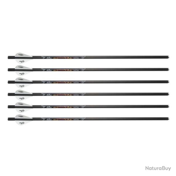 Fl�ches Arbal�te Excalibur - 18" Diablo Carbone - Pack de 6