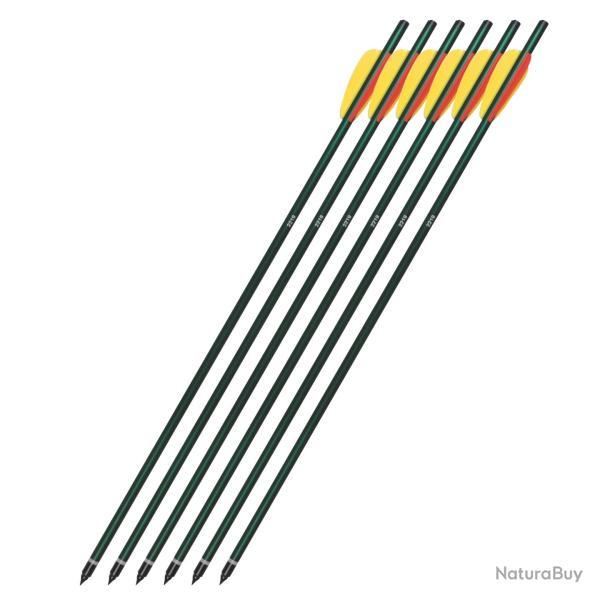 Pack de 6 Flches de 20 pouces (51cm) Vert Olive