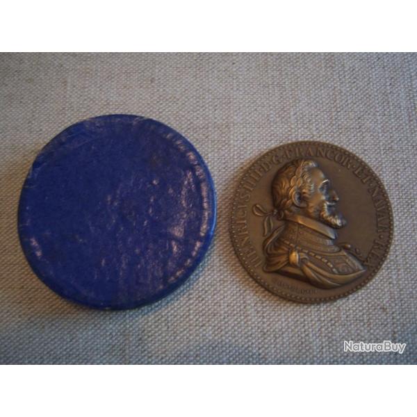 m�daille  Henri cvs IIII.D.G.francor.et.navar.rex  ..  HENRI IV LE GRAND  d'Henri de Navarre