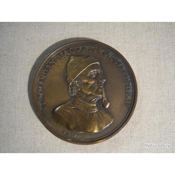 M�daille  Commandant Jacques Yves Cousteau Le monde des Oc�ans La calypso