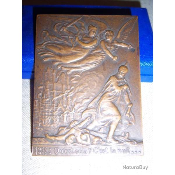 M�daille Reims  Bombardement et incendie de la Cath�drale  1917 1gm