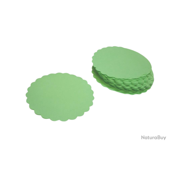 Meatsaver Papier vert  hamburger deluxe rond de 12cm (1000 par paquet)