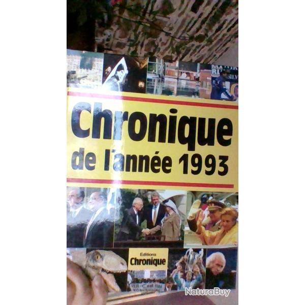 Chronique de l'ann�e 1993  - Edition chronique -