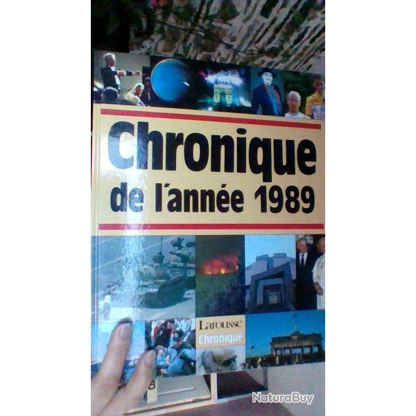 Chronique de l'ann�e 1989  - Edition chronique -