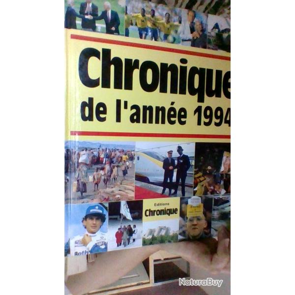 Chronique de l'ann�e 1994  - Edition chronique -
