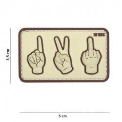 Patch 3D PVC One Two Fuck (101 Inc) D&eacute;sert