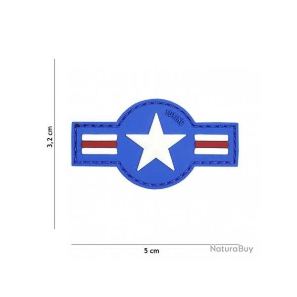 Patch 3D PVC US Air Force (101 Inc) Bleu