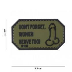 Patch 3D PVC Don't forget Women... (101 Inc) OD