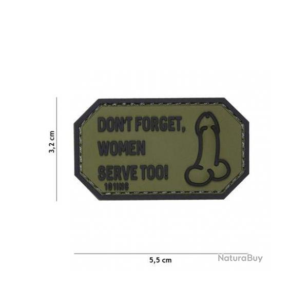 Patch 3D PVC Don't forget Women... (101 Inc) OD