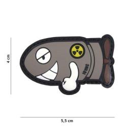 Patch 3D PVC Funny Torpedo (101 Inc) Wolf Grey