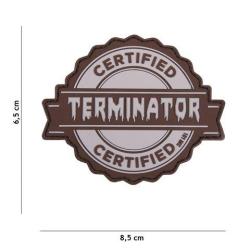 Patch 3D PVC Terminator (101 Inc) Wolf Grey