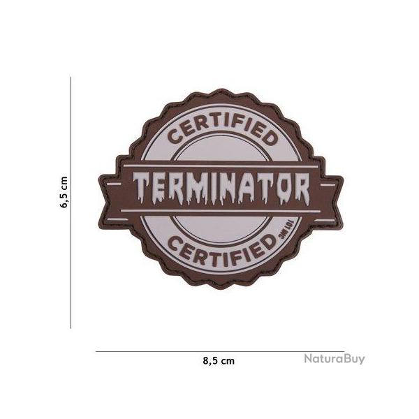Patch 3D PVC Terminator (101 Inc) Wolf Grey