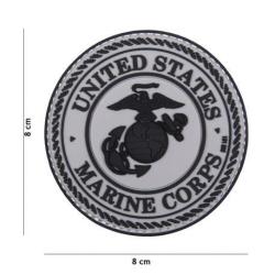 Patch 3D PVC US Marine Corps (101 Inc) Wolf Grey