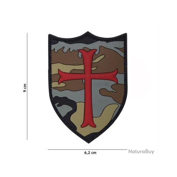Patch 3D PVC Crusader (101 Inc) Woodland