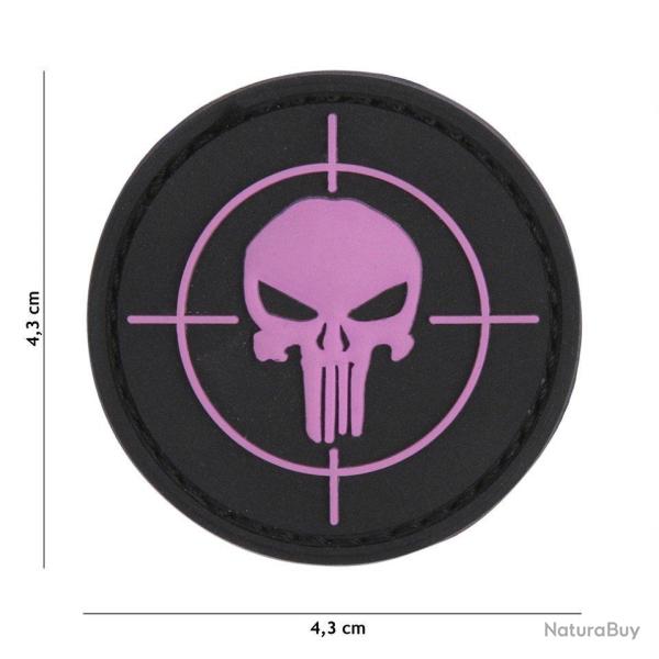 Patch 3D PVC Punisher Cible (101 Inc) Rose