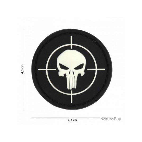Patch 3D PVC Punisher Cible (101 Inc) Noir
