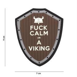 Patch 3D PVC Fuck Calm (101 Inc) Marron