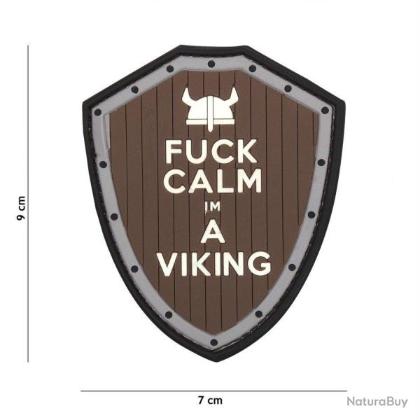 Patch 3D PVC Fuck Calm (101 Inc) Marron