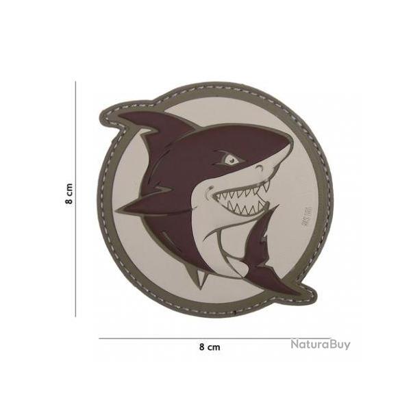 Patch 3D PVC Shark Attack (101 Inc) Coyote