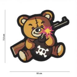 Patch 3D PVC Terror Teddy (101 Inc) Marron