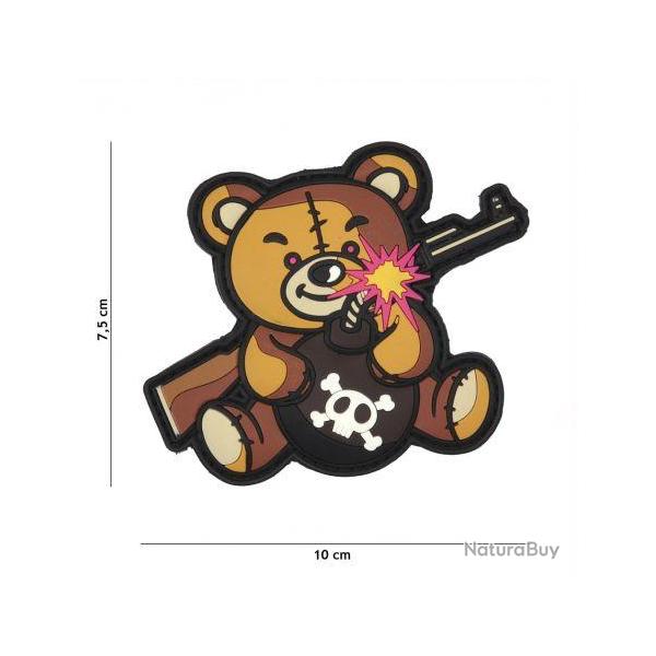 Patch 3D PVC Terror Teddy (101 Inc) Marron