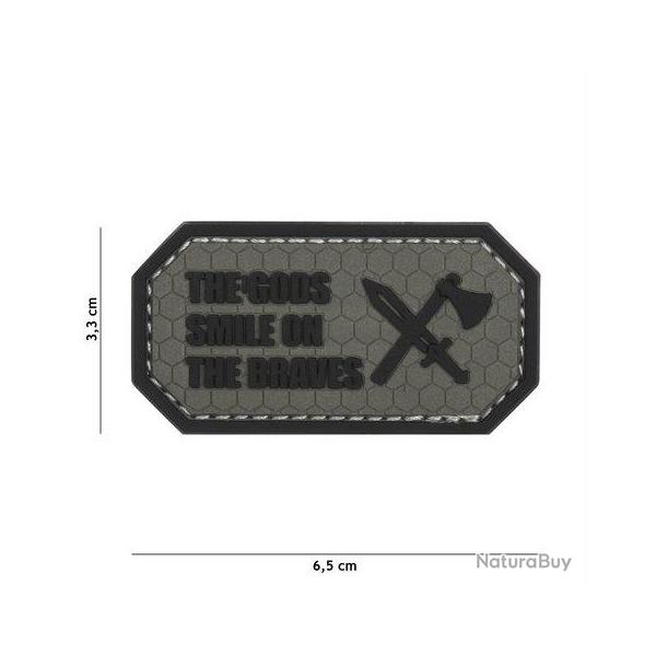 Patch 3D PVC The Gods Smile on the Braves (101 Inc) Wolf Grey