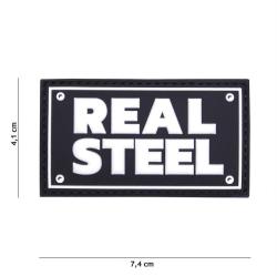 Patch 3D PVC Real steel (101 Inc) Noir