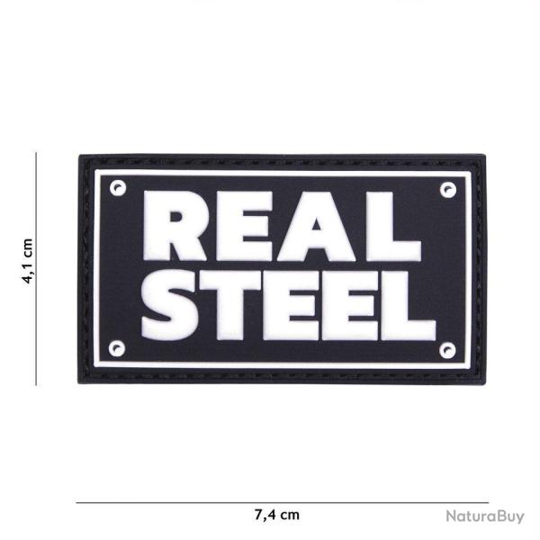 Patch 3D PVC Real steel (101 Inc) Noir