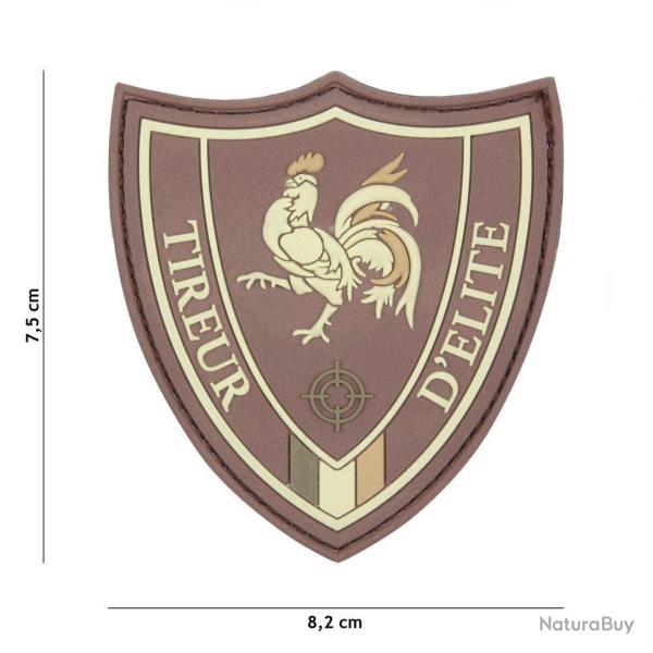 Patch 3D PVC Tireur d'elite (101 Inc) Marron
