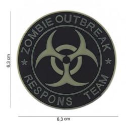 Patch 3D PVC Zombie Outbreak (101 Inc) Blanc