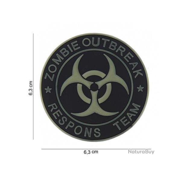 Patch 3D PVC Zombie Outbreak (101 Inc) Blanc