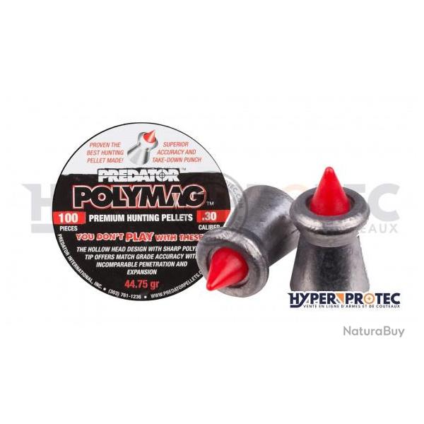 Plomb 7.62 mm Polymag Predator Cal. 30