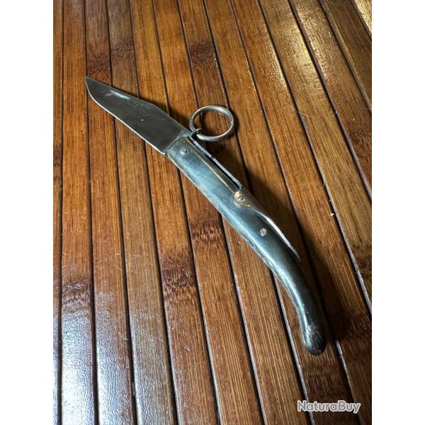 COUTEAU ARTISANAL  PALME MANCHE PLEINE CORNE ANNE 50