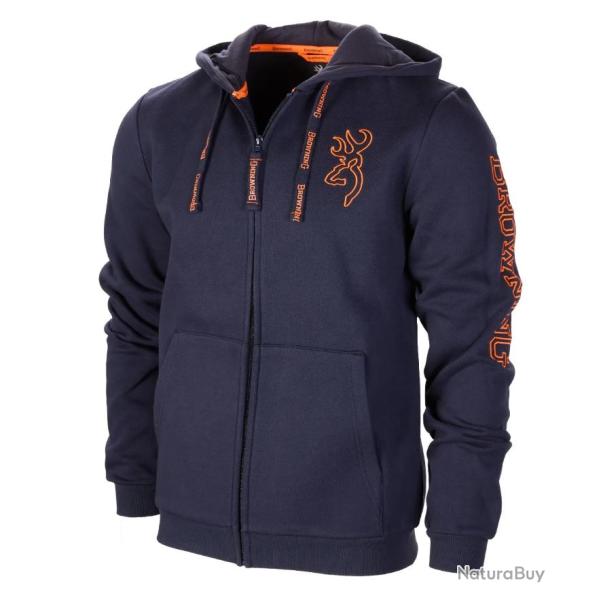Sweatshirt Browning Zip Snapshot Bleu