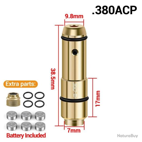 Cible lectronique et Cartouche laser de manipulation et de tir d'entrainement pour 380 ACP