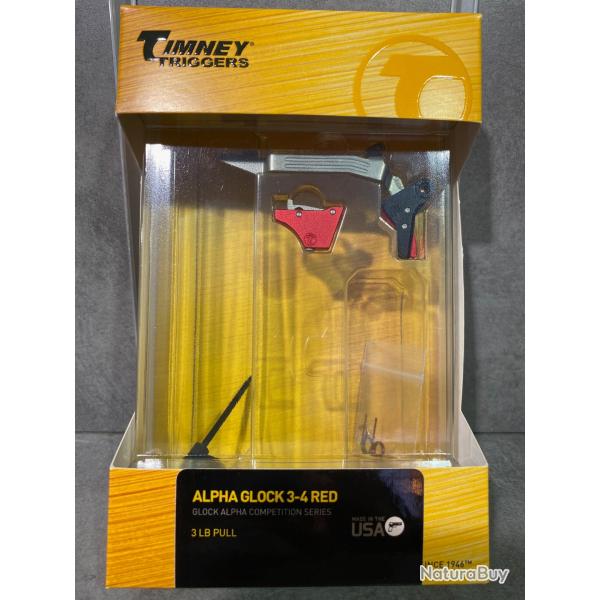 Dtente TIMNEY Alpha Comptition pour GLOCK Gen 3 et Gen 4