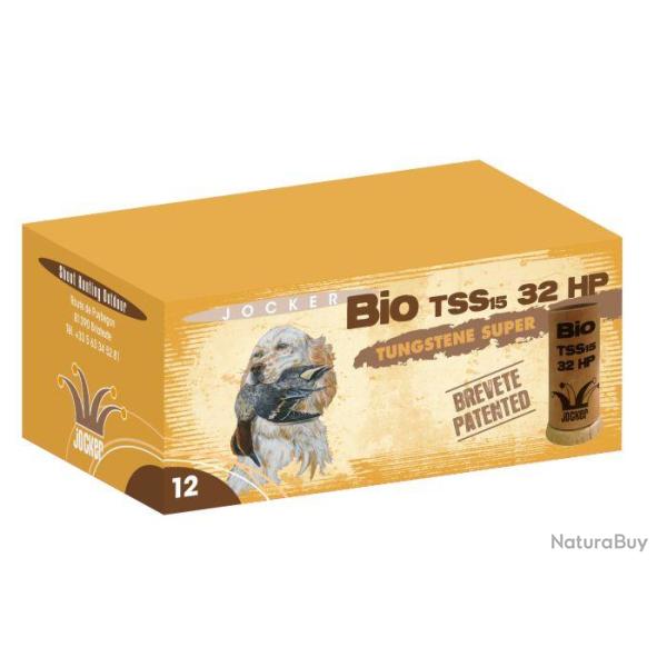BOITE DE 10 CARTOUCHES JOCKER BOURRE BIO TSS 32 HP C/12/70/25 32 GR N10 TUNGSTENE
