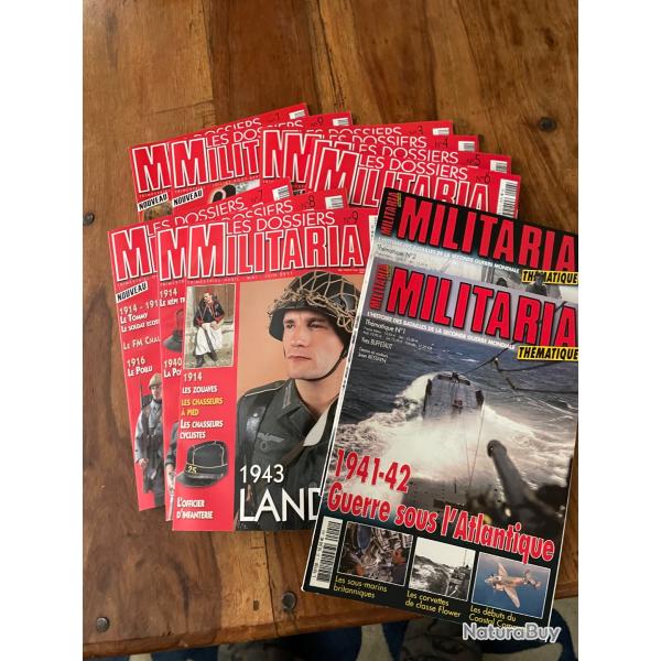 Militaria Thmatique n1 et 2 + 9 n Les Dossiers Militaria