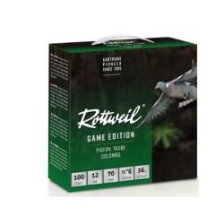 ROTTWEIL Cartouches de chasse Game edition pigeon - par boite de 25  20  / 70  30g