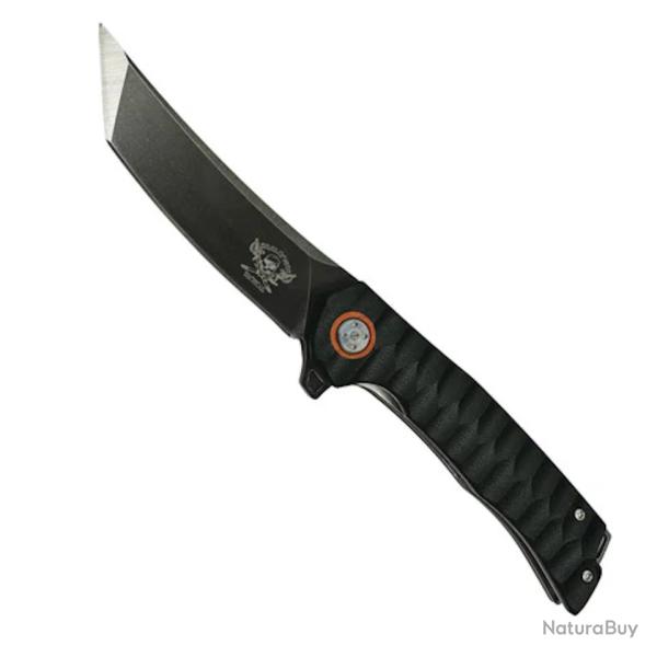 Couteau Tactical Skallywag Sao Feng Lame Tanto Acier 420 Manche G10 Noir Liner Lock KIVT SKW17002 -