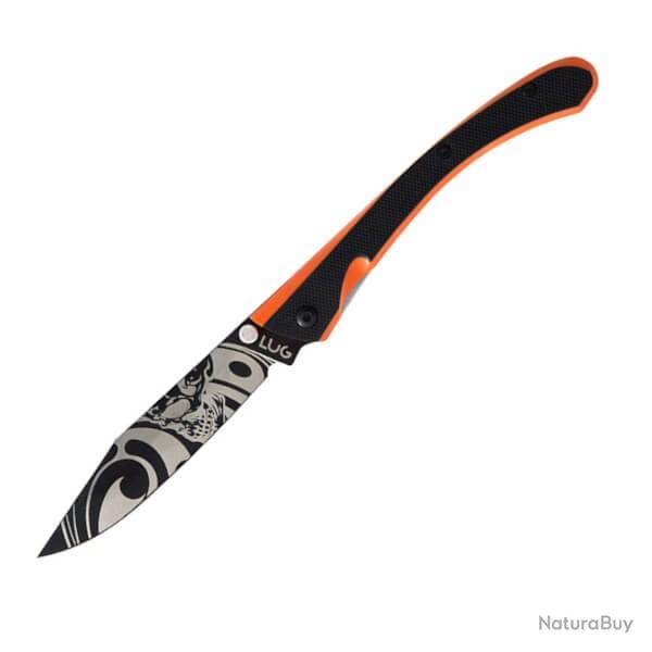 LUC63LTOB2LG Couteau pliant LUG " C63 Aigle Noir/orange"