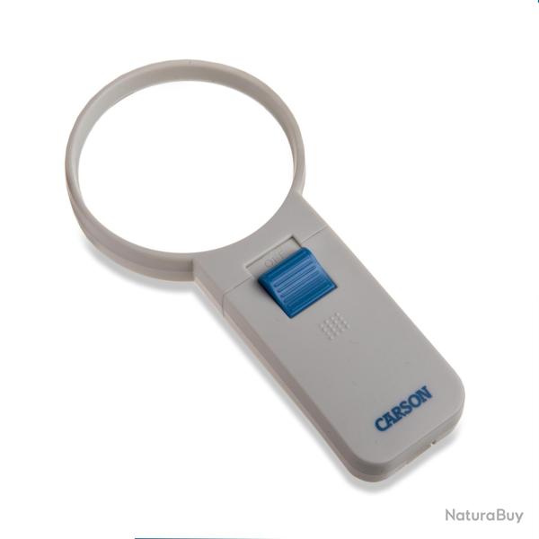 CARSON Loupe  main asphrique LED, 4x