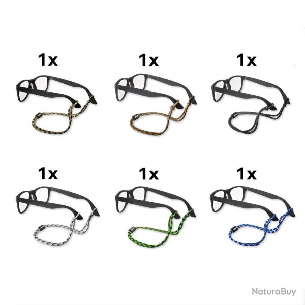 CARSON 6 Portes-lunettes paracord
