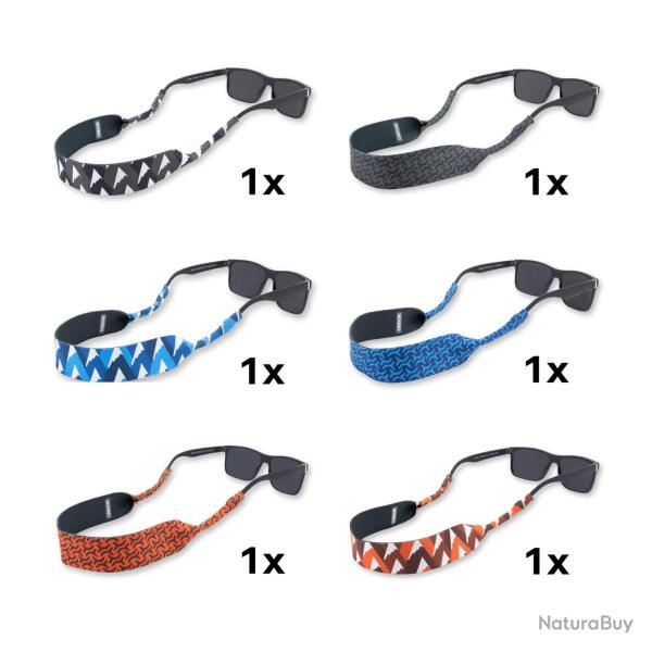 CARSON 6 Bande  lunettes en noprne assortis