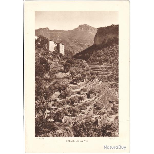 TIRAGE DE CLICH TYPE GRAVURE - COMPAGNIE ARIENNE FRANAISE - VALLE DE LA VIS