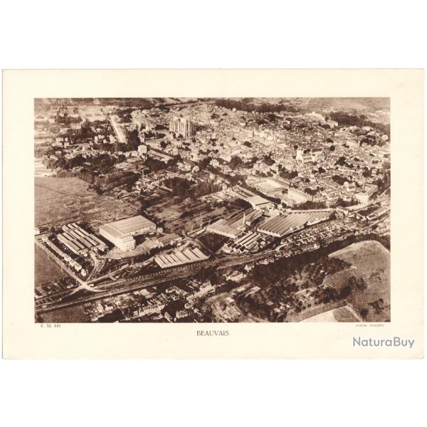 TIRAGE DE CLICH TYPE GRAVURE - COMPAGNIE ARIENNE FRANAISE - BEAUVAIS