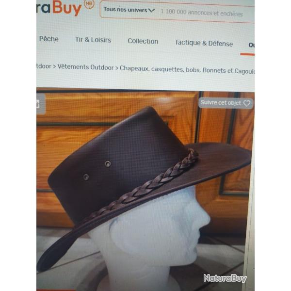 Chapeau cuir lovergreen