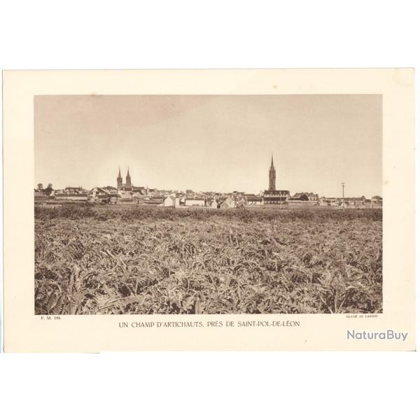 TIRAGE DE CLICH TYPE GRAVURE - COMPAGNIE ARIENNE FRANAISE - LE RAZ DE SEIN