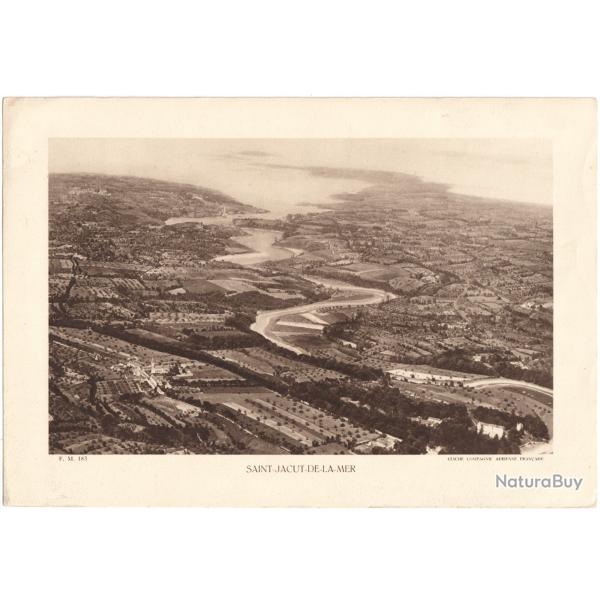 TIRAGE DE CLICH TYPE GRAVURE - COMPAGNIE ARIENNE FRANAISE - SAINT-JACUT-DE-LA-MER